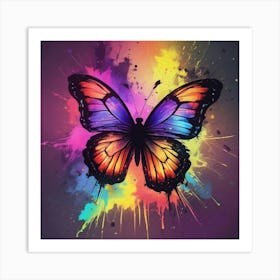 Butterfly Painting 254 Art Print