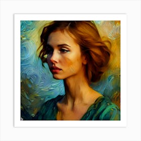 Portrait Of A Woman Art Print