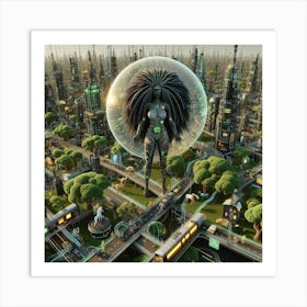 Futuristic Cityscape 7 Art Print