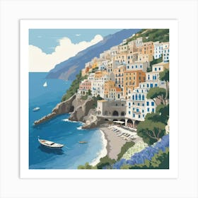 Positano art print Art Print