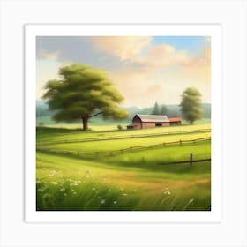 Farm Landscape 13 Art Print