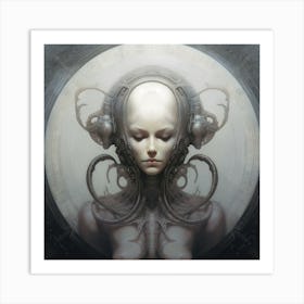 Alien Head 2 Art Print