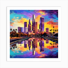 Los Angeles Skyline Art Print