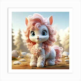 Pink Pony Art Print