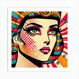 Pop Egyptian Jana Jewel Art Print