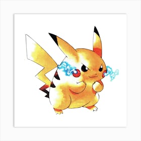 Pokemon Pikachu fighting Art Print