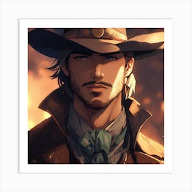 Cowboy Art Print