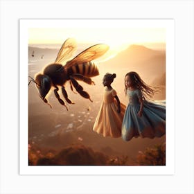 Queen Bee & Princess Art Print