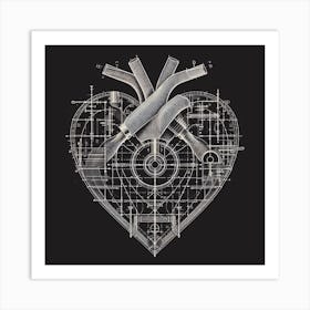 Heart Of Steel Art Print