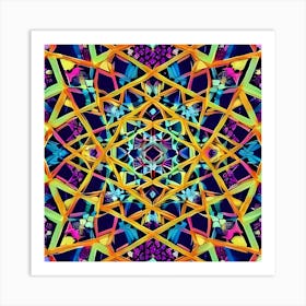 Psychedelic Mandala 4 Art Print