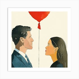 Man And A Woman 1 Art Print