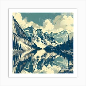Calm Cascades 10 Art Print