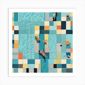 Swimming Art Print (33) Art Print