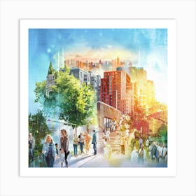 Cityscape Art Print