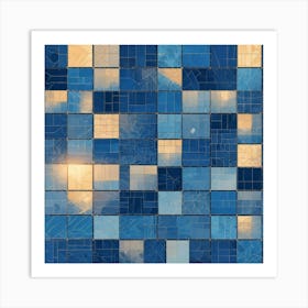 Mosaic Tile Background 2 Art Print