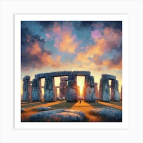 Stonehenge 3 Art Print