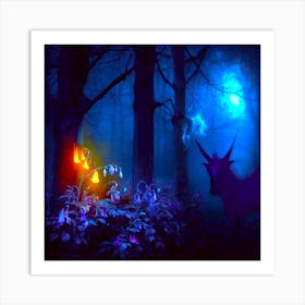 A Night In The Forest Art Print