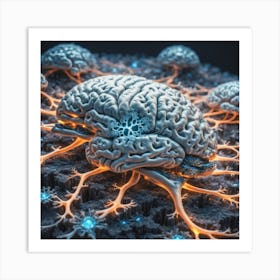 Brain And Nerves Art Print