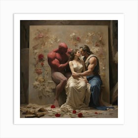 'Love' art print paintings Art Print