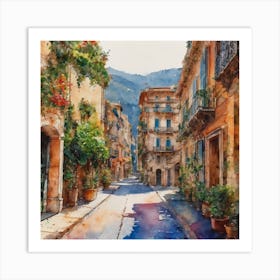 Sicily Street Art Print