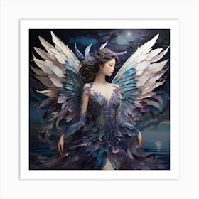 Angel Of The Night 1 Art Print