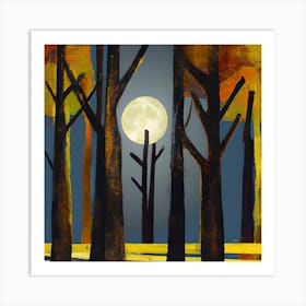 Night Forest Art Print