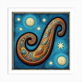 Paisley3gogh Art Print