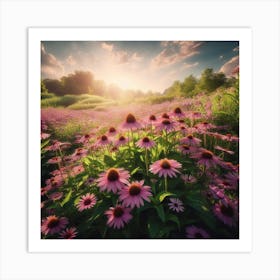 Field Of Flowers Art Print