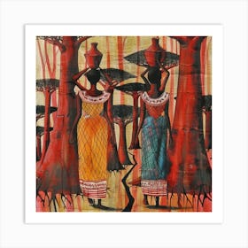 Women In The Forest Art Print