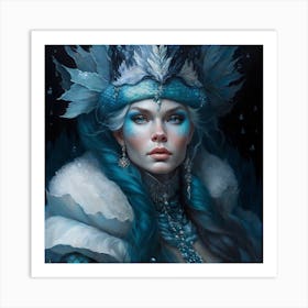 Ice Queen 3 Art Print