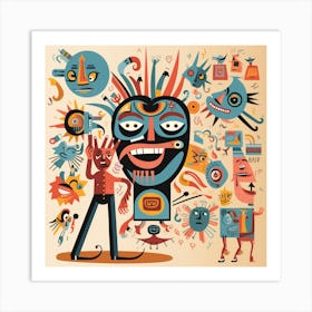 Illustration Of A Cartoon Character Art Print