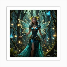 Fairy In The Forest 2 Art Print