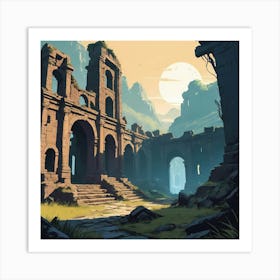 Ruins of the Past Art Print