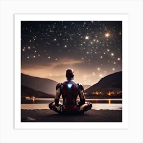 Iron Man Meditation 2 Art Print