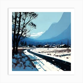 Road To The Mountains 4 Art Print