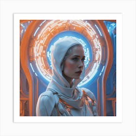 Futuristic Woman 7 Art Print