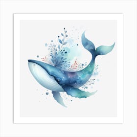 Whale Painting Art Print