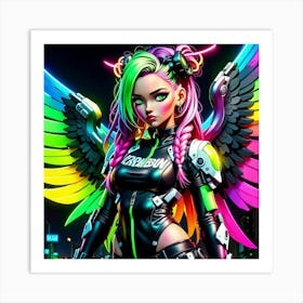 Rainbow Angel 1 Art Print