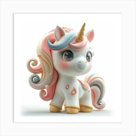 Unicorn Figurine 81 Art Print