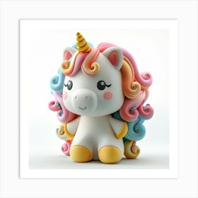 Unicorn Figurine 61 Art Print