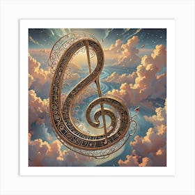 Music Clef Art Print