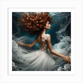 Underwater Beauty Art Print