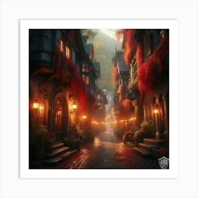 City At Night Art Print