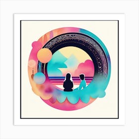 Tranquil Couple Art Print