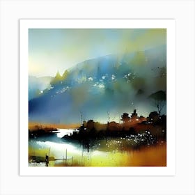 Landscape Painting 2 Art Print