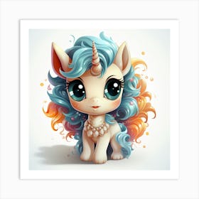 Cute Unicorn 3 Art Print