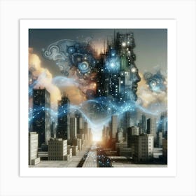 Futuristic Cityscape 19 Art Print