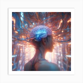 Brain Of A Woman Art Print