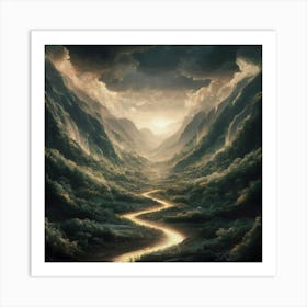 River In The Mountains 11 Art Print