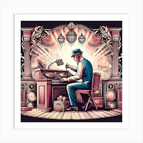 Steampunk Dj 1 Art Print